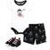 Hudson Baby Cotton Bodysuit, Shorts and Shoe Set - Pirate Shark (10112815)