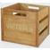 Victrola Wooden Record Crate Storage Box