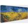 Trademark Global Wheatfield with Crows Canvas Framed Art 47x24"