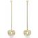 Swarovski Generation Drop Long Earrings - Gold/Transparent