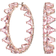Swarovski Ortyx Triangle Cut Hoop Earrings - Rose Gold/Pink
