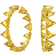 Swarovski Ortyx Triangle Cut Hoop Earrings - Gold/Yellow