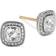 David Yurman Petite Albion Stud Earrings - Silver/Diamonds/Topaz