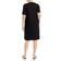 Eileen Fisher V Neck Elbow Sleeve Dress - Black