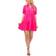 CeCe Women's Tiered V-Neck Babydoll Dress - Bright Rose