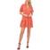 CeCe Women's Tiered V-Neck Babydoll Dress - Cameo Coral