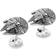 Cufflinks Inc Star Wars 3D Millennium Falcon Cufflinks - Silver