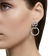 Swarovski Hollow Hoop Earrings - Silver/Transparent