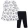Hudson Baby Quilted Cotton Dress and Leggings - Black Toile (10119402)