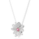 Swarovski Eternal Flower Pendant Necklace - Silver/Transparent/Pink