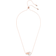 Swarovski Hollow Pendant Necklace - Rose Gold/Transparent