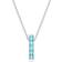 Swarovski Exalta Pendant Necklace - Silver/Blue