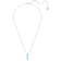 Swarovski Exalta Pendant Necklace - Silver/Blue
