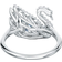 Swarovski Dancing Swan Ring - Silver/Transparent