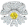 Swarovski Eternal Flower Ring - Silver/Transparent/Yellow