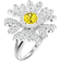 Swarovski Eternal Flower Ring - Silver/Transparent/Yellow