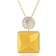 Swarovski Orbita Square Cut Necklace - Gold/Multicolour