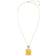 Swarovski Orbita Square Cut Necklace - Gold/Multicolour