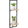 Honey Can Do 2-Tier Floating Wall Shelf 8"