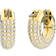 Swarovski Dextera Hoop Earrings - Gold/Transparent