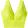 Cosabella Never Say Never Curvy Plungie Longline Bralette - Neon Yellow