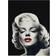 Chris Consani Red Lips Marilyn in Black Framed Art 37x49"