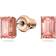 Swarovski Millenia Octagon Cut Set - Rose Gold/Pink