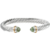 David Yurman Cable Classics Bracelet - Silver/Gold/Prasiolite