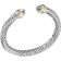 David Yurman Cable Classics Bracelet - Silver/Gold/Prasiolite