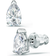 Swarovski Attract Pear Cut Set - Silver/Transparent