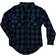 Smith Buffalo 2-Pocket Flannel Shirt - Heather Blue/Black