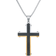 Lynx Cross Pendant Necklace - Silver/Gold/Black