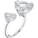 Swarovski Millenia Open Ring - Silver/Transparent