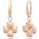 Swarovski Latisha Flower Hoop Earrings - Rose Gold/Transparent
