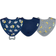 Green Sprouts Muslin Stay-dry Teether Bibs made from Organic Cotton Blue Owl 3 pack