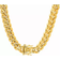 Steeltime Classic Cuban Chain Link Necklace - Gold