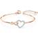 Swarovski Infinity And Heart Bracelet - Gold/Silver/Transparent