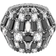 Swarovski Hyperbola Cocktail Ring - Silver/Black/Transparent