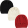 Hudson Knitted Caps 3-pack- Black Red (10152091)