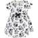 Touched By Nature Organic Cotton Dress & Cardigan - Black Floral (10161351)