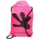 Gecko Drawstring Waterproof Backpack - Neon Pink/Black