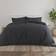 Garment Washed Solid 3-pack Duvet Cover Black (284.48x248.92)