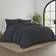 Garment Washed Solid 3-pack Duvet Cover Black (284.48x248.92)