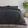 Garment Washed Solid 3-pack Duvet Cover Black (284.48x248.92)