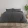 Garment Washed Solid 3-pack Duvet Cover Gray (284.48x248.92)