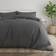 Garment Washed Solid 3-pack Duvet Cover Gray (284.48x248.92)