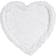 Better trends Heart Shaggy Border Collection White