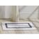 Better trends Hotel Collection Bath Rug 2 pcs Gray, White 17x24"