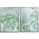 CosmoLiving by Cosmopolitan Cosmopolitan Green Leaf Framed Art 24x32" 2