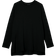 Eileen Fisher Cozy Brushed Terry Raglan-Sleeve Long Length Top - Black